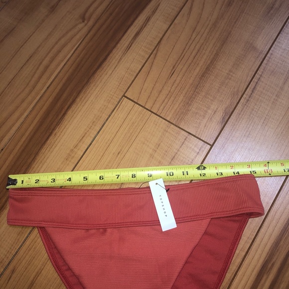 NWT Topshop high waisted bikini bottom clay 10. - Picture 6 of 7